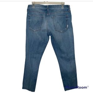 MOTHER Jeans 30 Denim Jeans Light Blue THE LOOKER TICKLE FIGHTS Altered FLAW